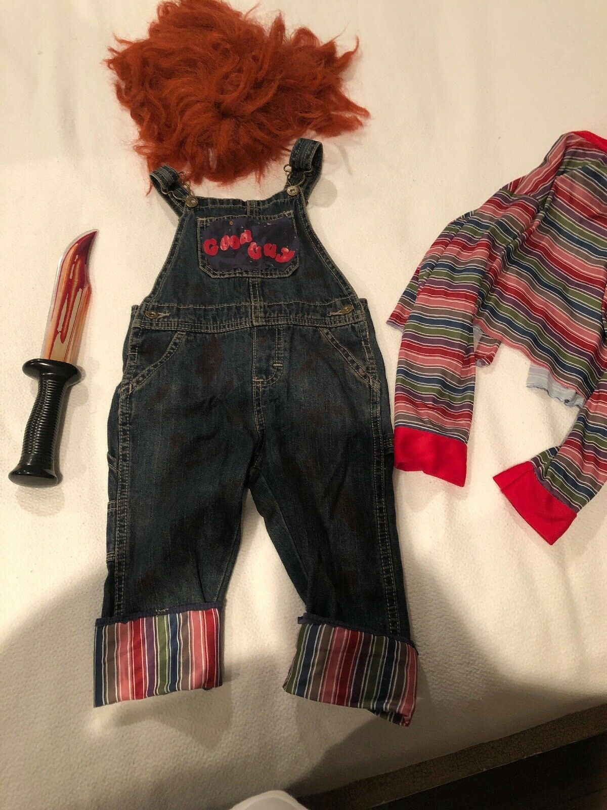 2t Chucky Costume Elegant toddler Handmade Chucky Halloween Costume 2t