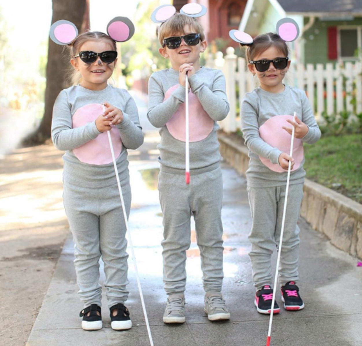 3 Blind Mice Costume Inspirational No Sew Diy Three Blind Mice Kids Costume