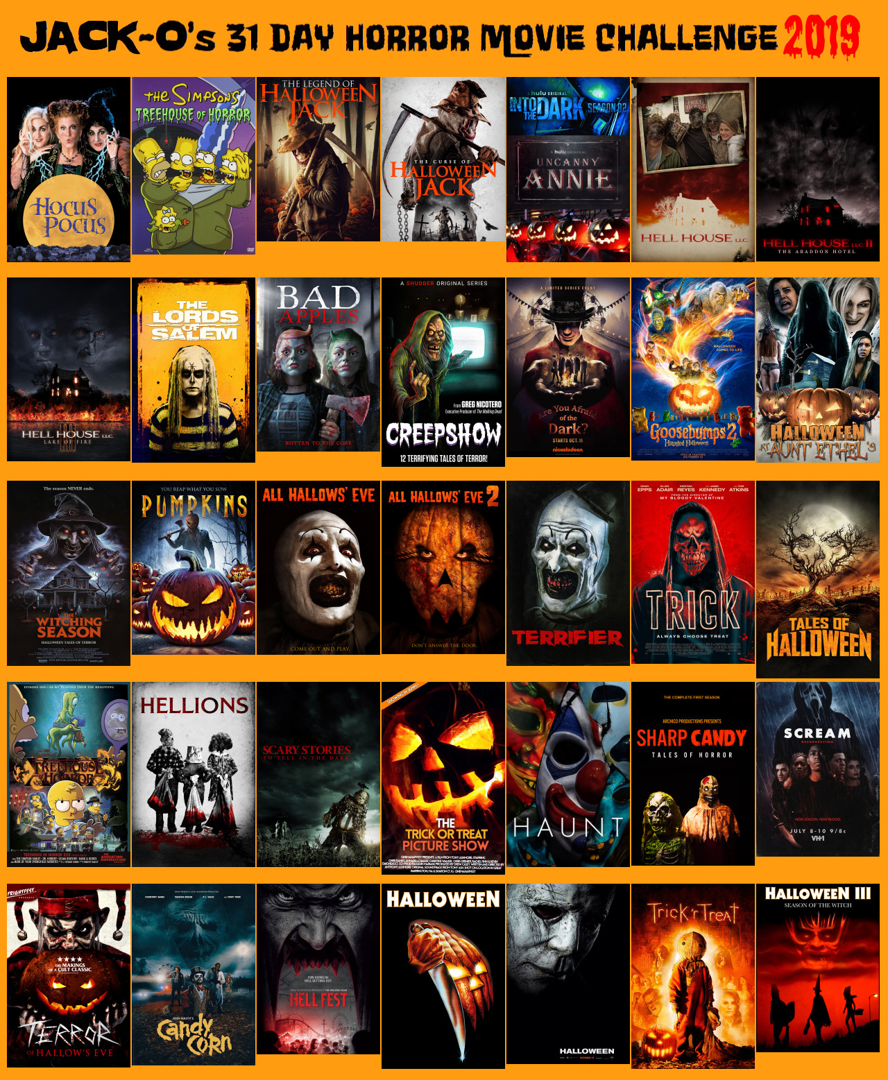 31 Days Of Halloween Movies Lovely 31 Days Of Halloween Movies List Otto Hutcherson