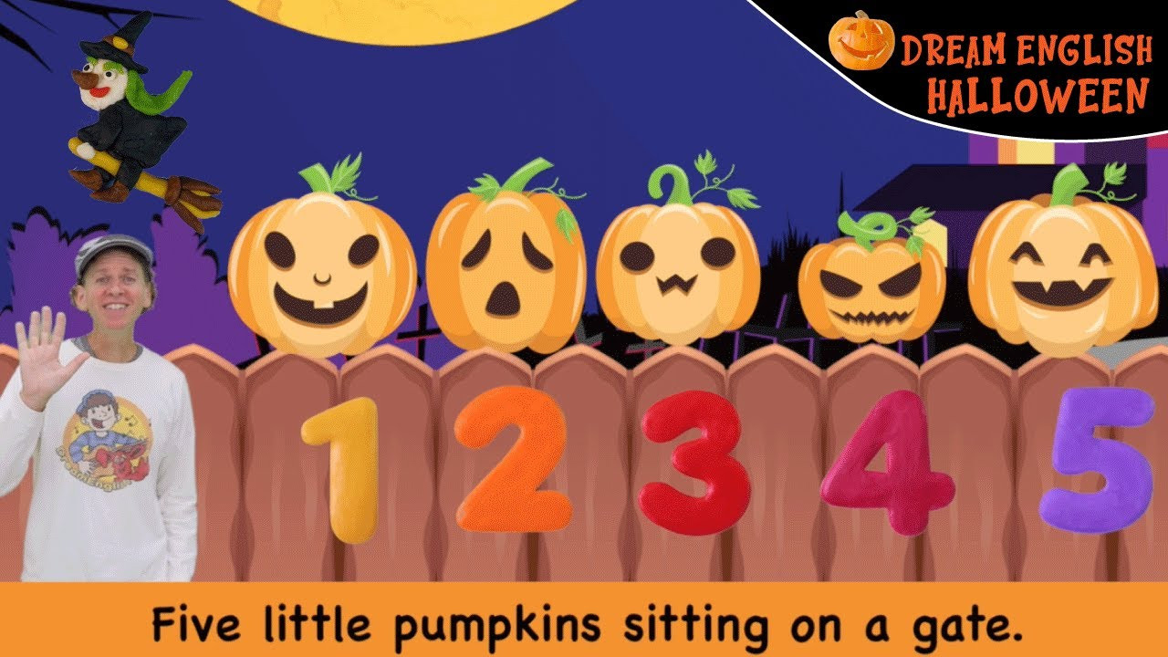 5 Little Pumpkins Sitting On the Gate Elegant Five Little Pumpkins Sitting A Gate