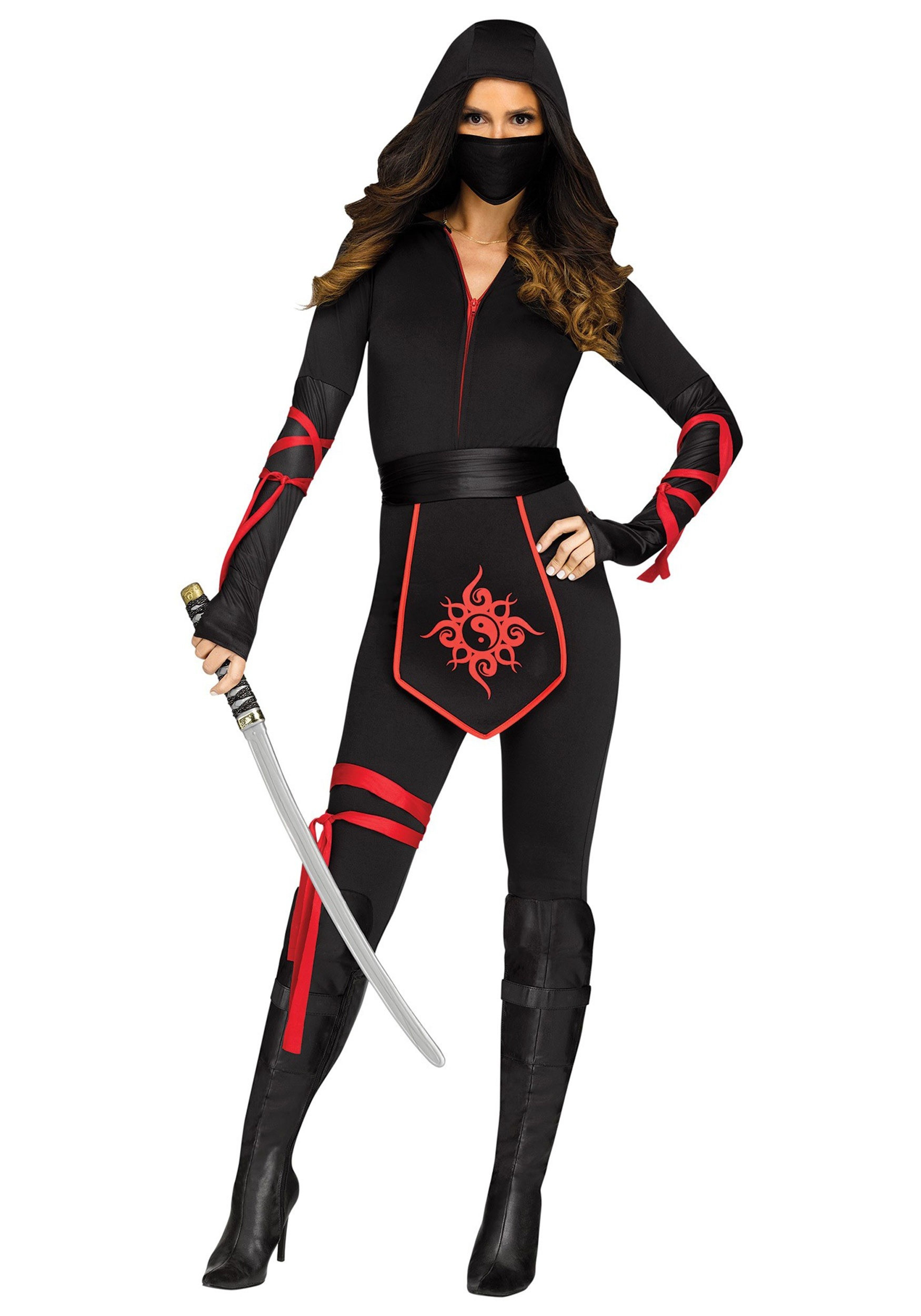 Adult Ninja Outfit Beautiful Y Ninja Warrior Halloween Costume for Women