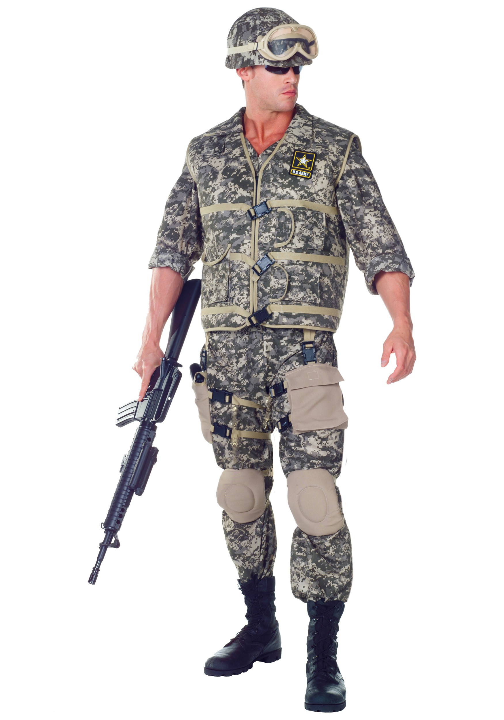 Army Halloween Costume New U S Army Ranger Deluxe Camouflage sol R Adult Mens Costume Halloween