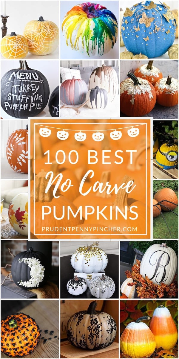 Award Winning No Carve Pumpkin Decorating Ideas Beautiful 100 No Carve Pumpkin Decorating Ideas Prudent Penny Pincher