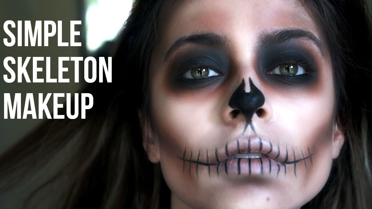 Basic Skeleton Makeup Unique Simple Skeleton Makeup Last Minute Halloween