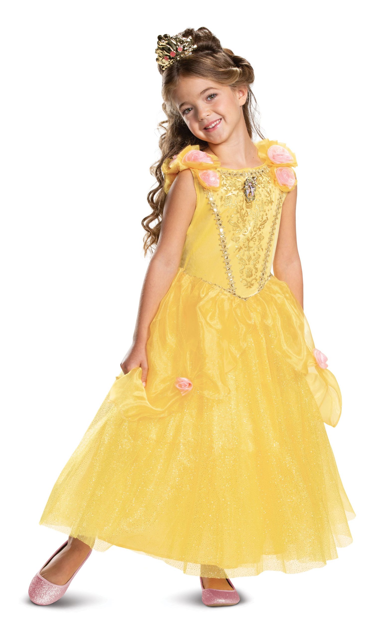 Belle Halloween Costume Lovely Disguise Disney Princess Girls Deluxe Belle Halloween Costume Walmart