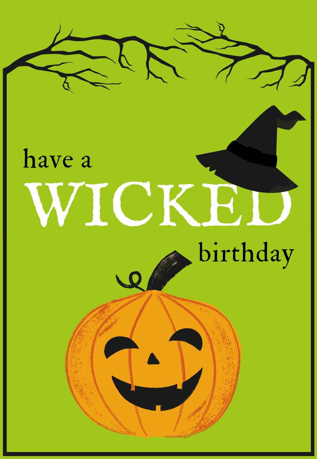 Birthday Card Halloween Fresh 7 Spooktacular Halloween Printable Birthday Cards Free