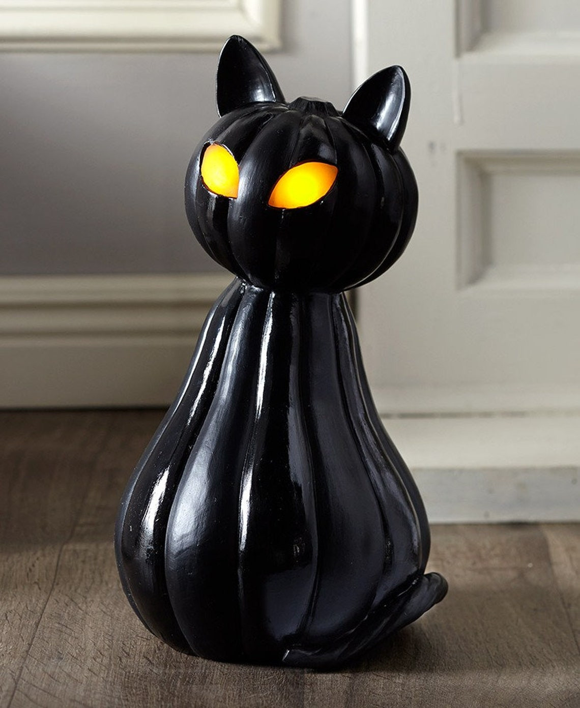 Black Cat Halloween Decor Awesome Ceramic Lighted Black Cat Halloween Decor Black Cat Decor