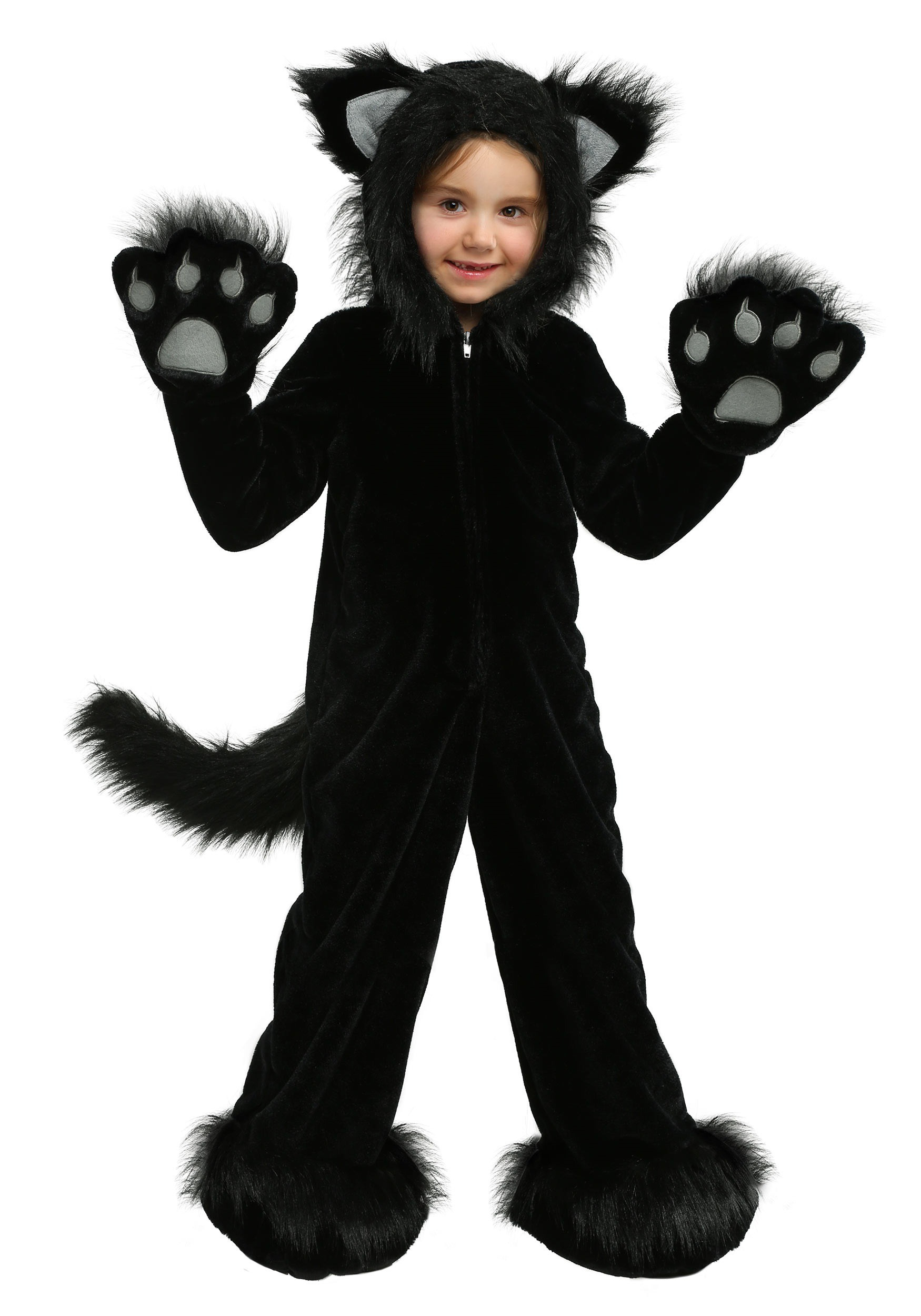 Black Cats Costumes Beautiful Premium Black Cat Costume for Children