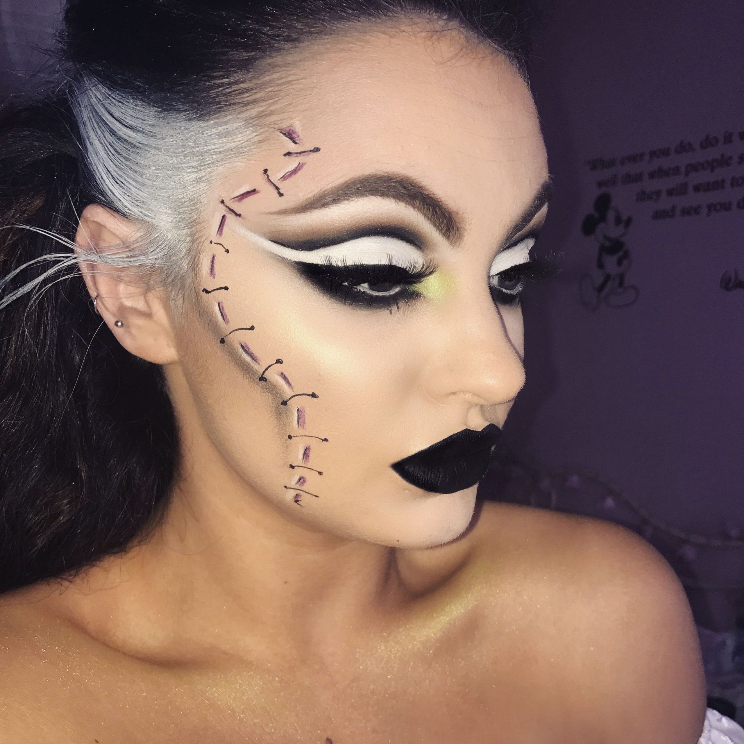 Bride Of Frankenstein Makeup Beautiful Bride Of Frankenstein Halloween Makeup Look 👀 Halloween October