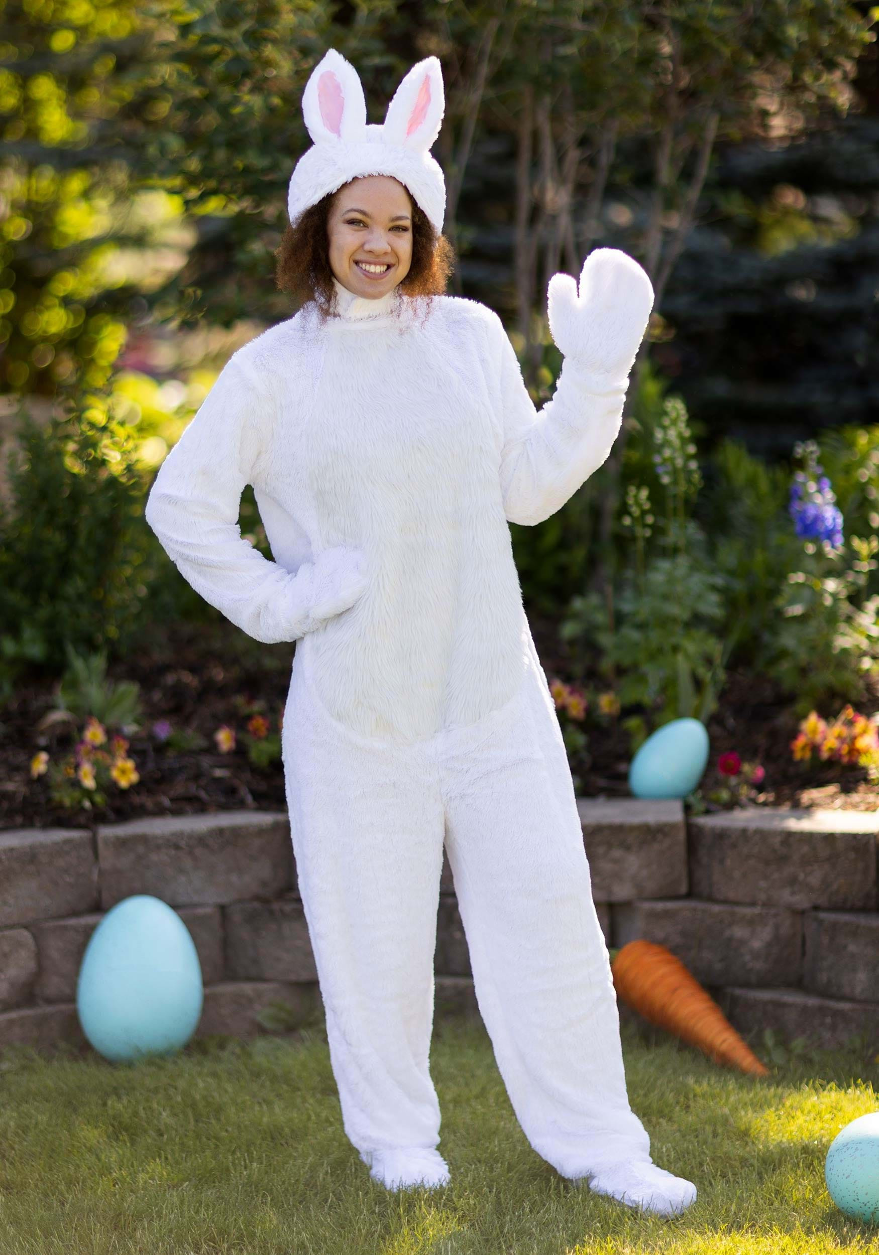 Bunny Halloween Costume New Adult White Bunny Costume