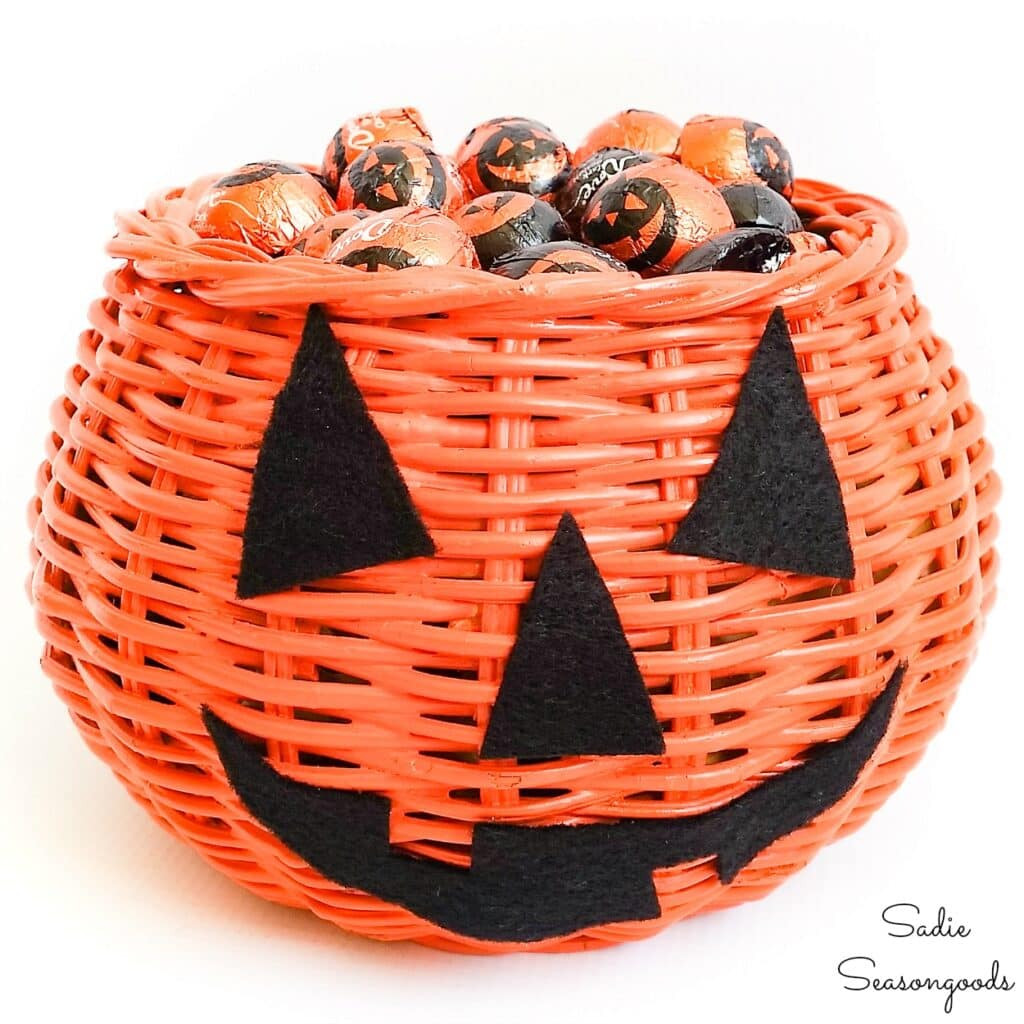 Candy Basket Halloween Lovely Halloween Candy Basket as An Easy Diy Jack O Lantern