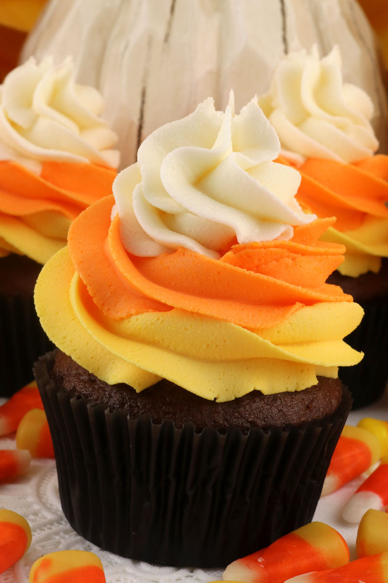 Candy Corn Cupcake Beautiful Candy Corn Swirl Cupcakes Two Sisters