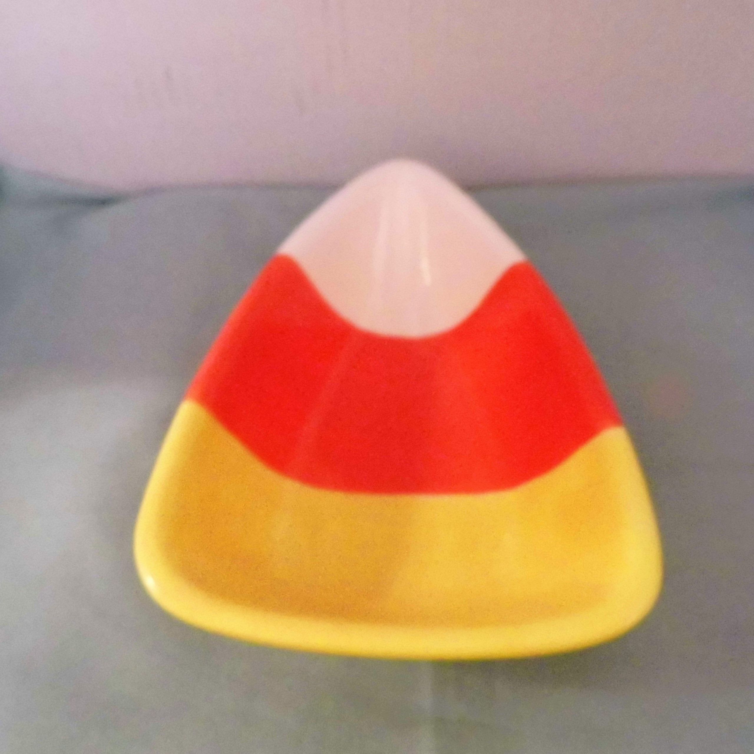 Candy Corn Dish Unique Halloween or Fall Candy Corn Shaped Dish Etsy