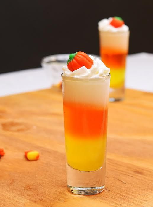 Candy Corn Drink Shots New Candy Corn Shots Recipe Yellow &amp; orange 1 Cup Of Boiling Water 1