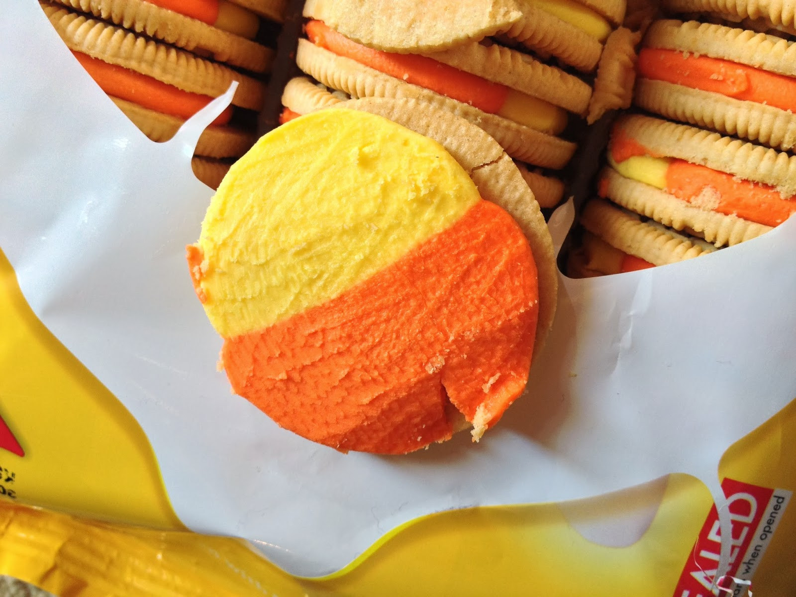 Candy Corn oreos Unique Creamy Steaks Candy Corn oreos