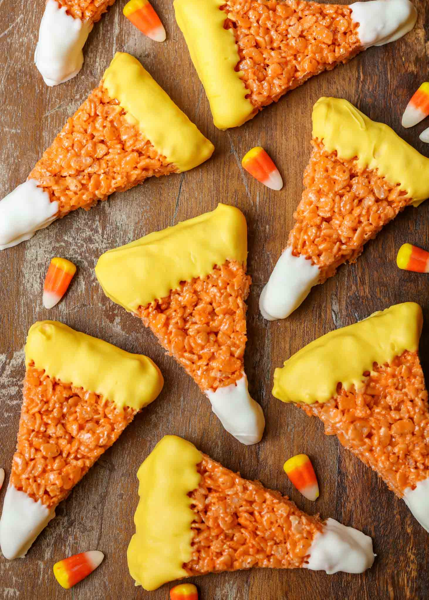 Candy Corn Rice Krispie Treats Elegant Candy Corn Rice Krispie Treats Fun Festive