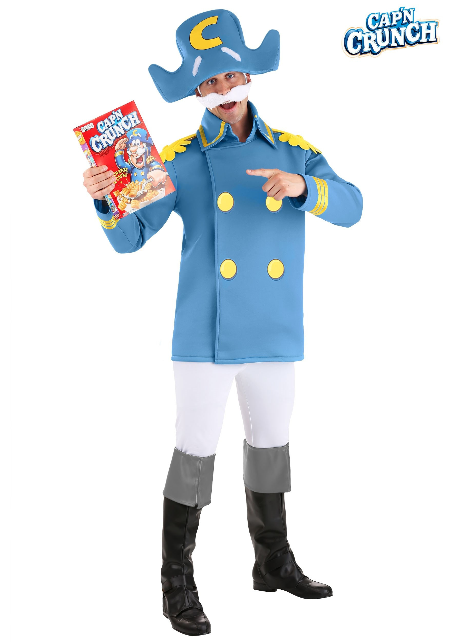 Captain Crunch Costume Fresh Cap N Crunch Costume for Adults