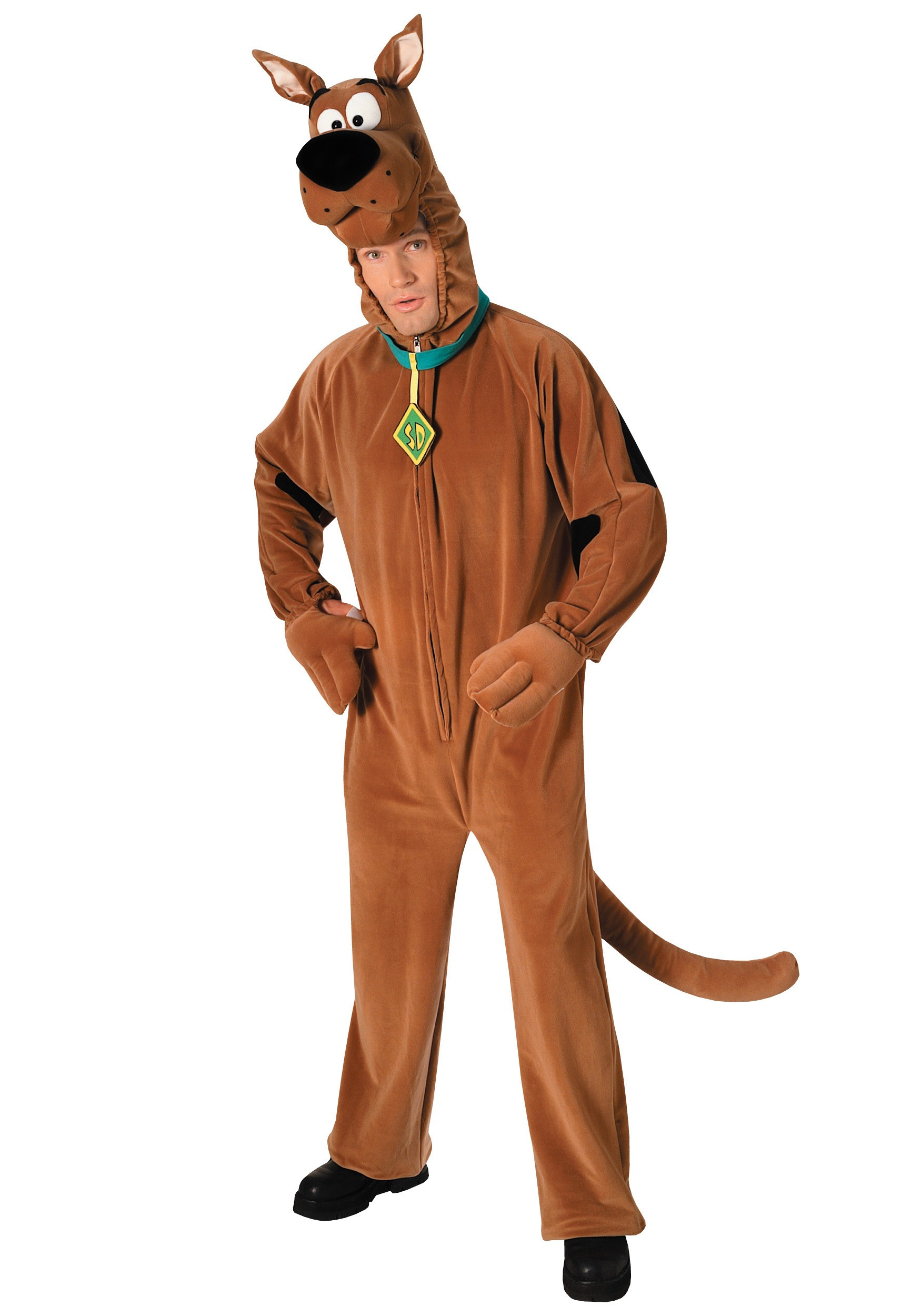 Cartoon Character Costumes Unique Deluxe Adult Scooby Doo Costume