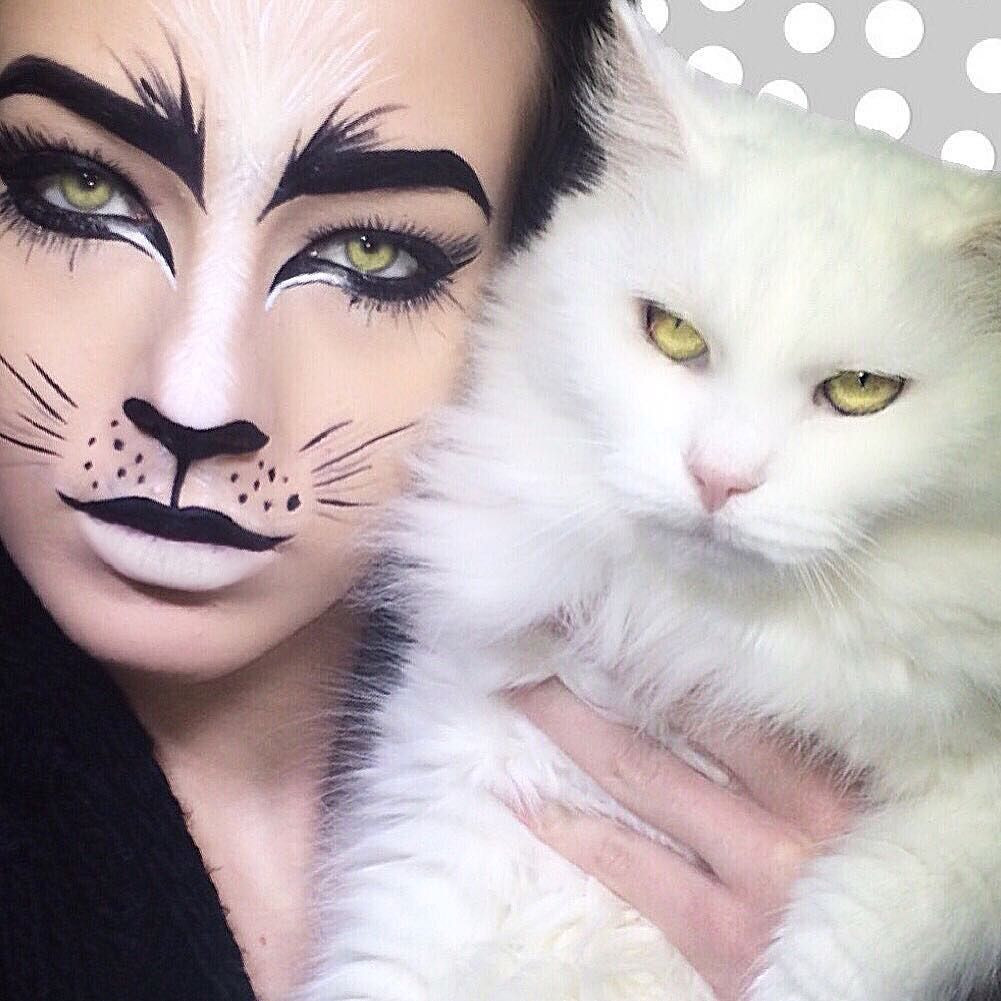 Cat with Make Up Elegant 🤍 Joy Of Beauty by Nadja 🤍 On Instagram “carneval Time 🎉 — Can T You