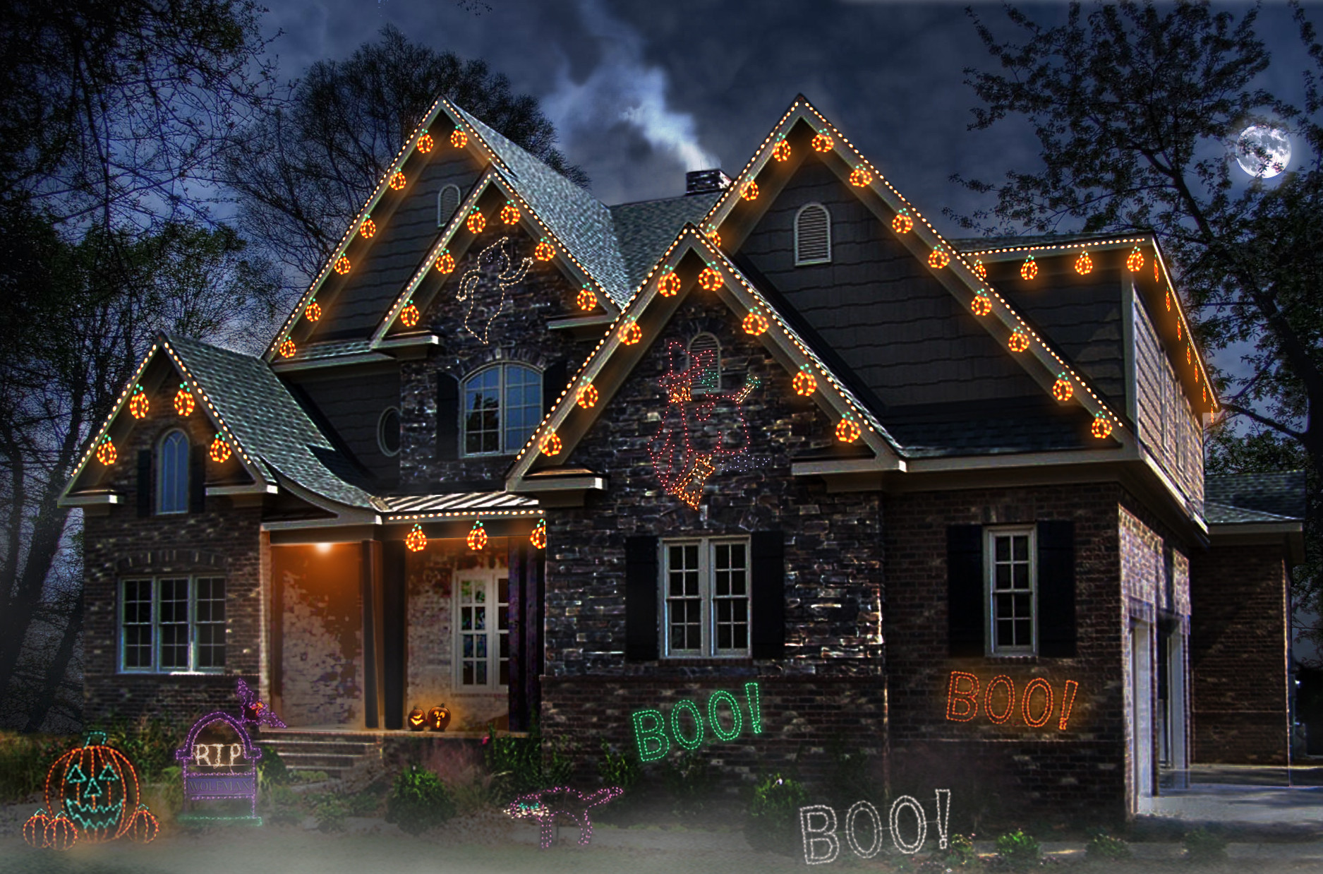 Christmas Halloween Lights Luxury Lights for Halloween A Frightfully Good Idea No Fuss Lights