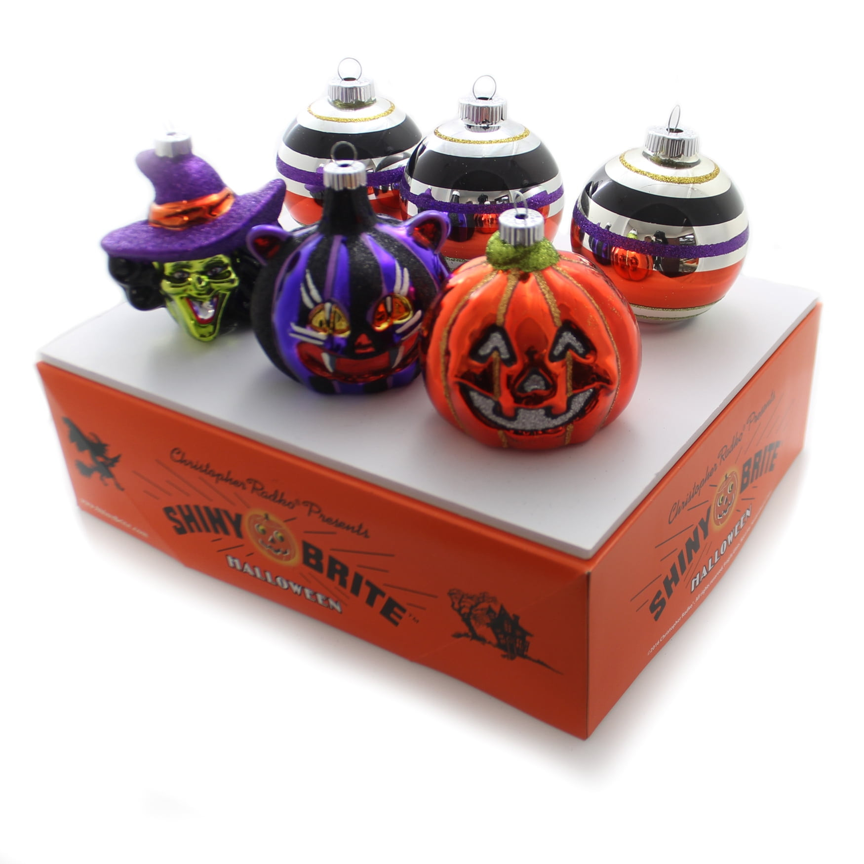 Christopher Radko Halloween ornaments Awesome Christopher Radko Shiny Brite Figures &amp; Rounds Glass Halloween ornament