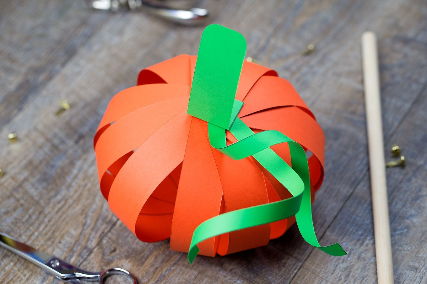 Construction Paper Pumpkins Lovely Easy Paper Strip Pumpkin Craft for Kids