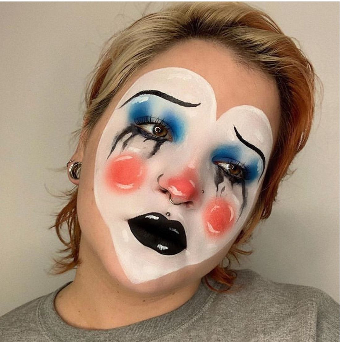 Creepy Clown Makeup Unique Scary Clown Makeup Looks for Halloween 2020 the Glossychic