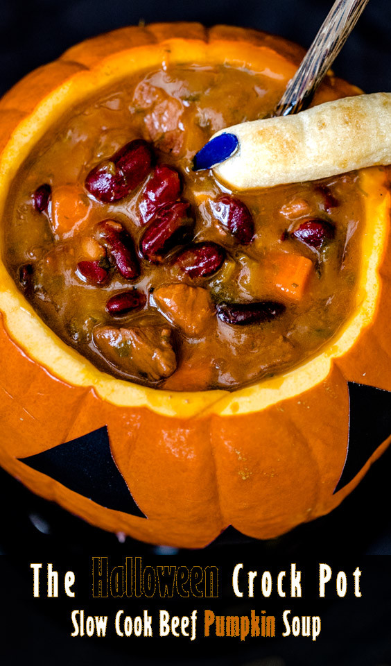 Crock Pot Halloween Recipes Elegant the Halloween Crock Pot Slow Cook Beef Pumpkin soup Recipe