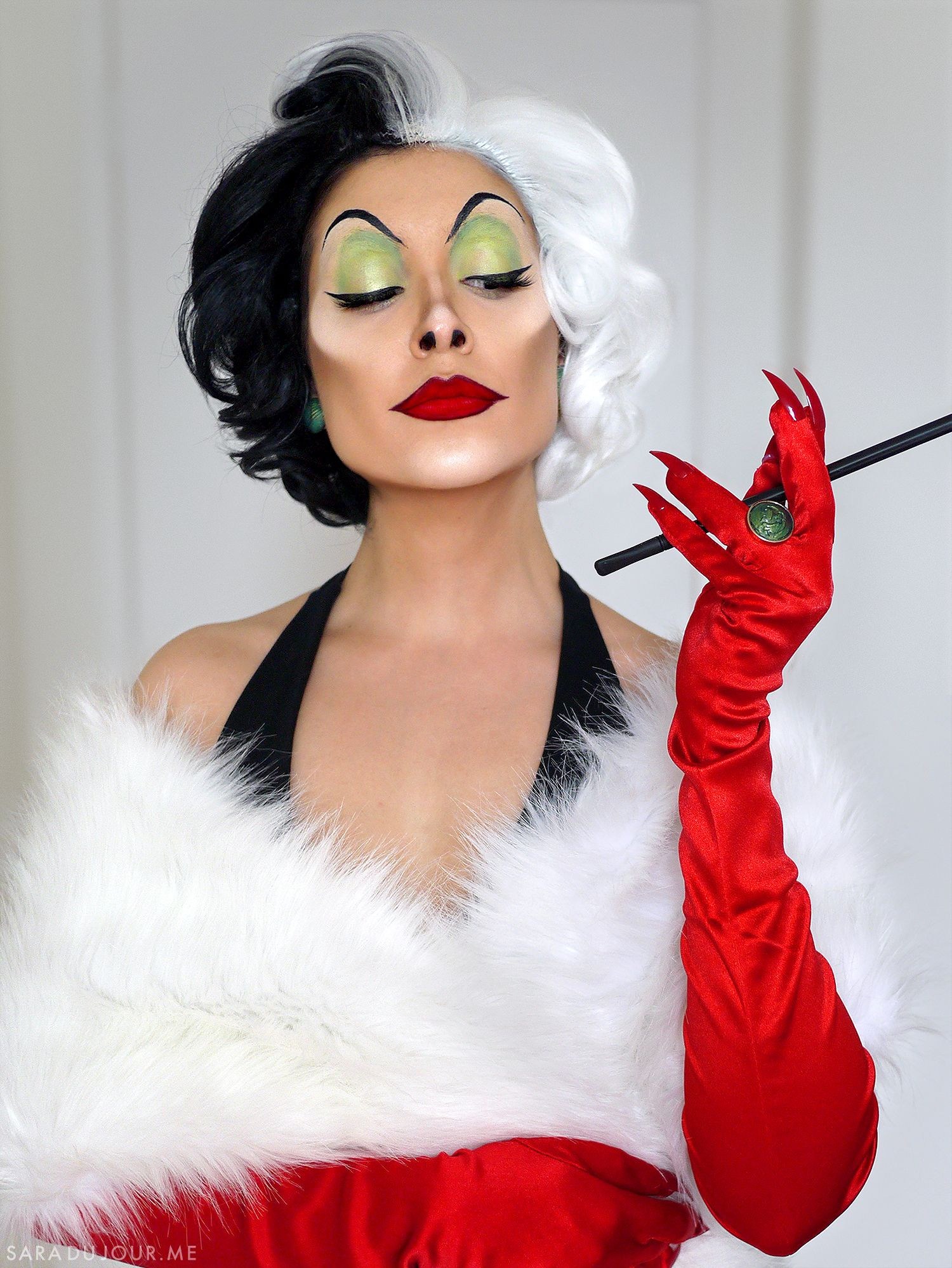 Cruella Devil Make Up Awesome Cruella De Vil Cosplay Makeup Transformation