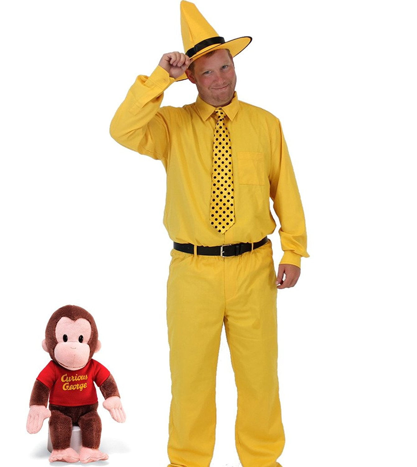 Curious George Costume Best Of Curious George Man In the Yellow Hat Deluxe Costume Set Walmart