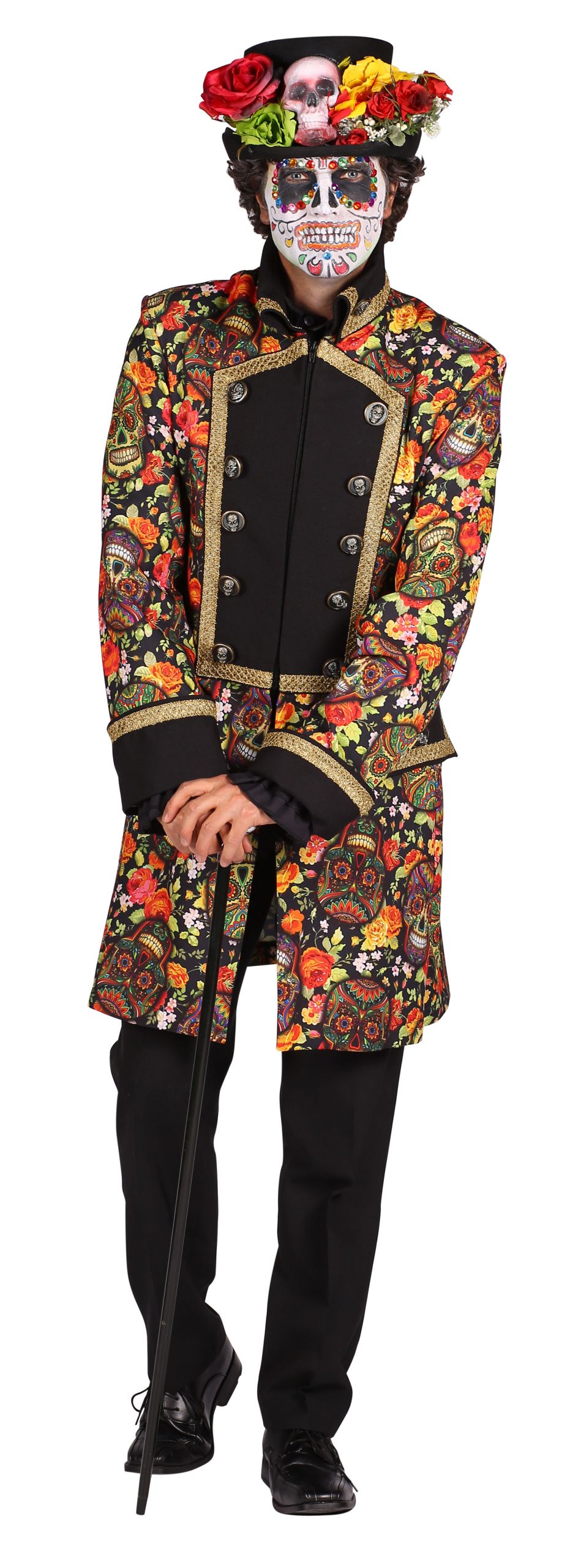 Day Of the Dead Outfit Awesome Day Of the Dead Mens Costume Halloween Fancy Dress