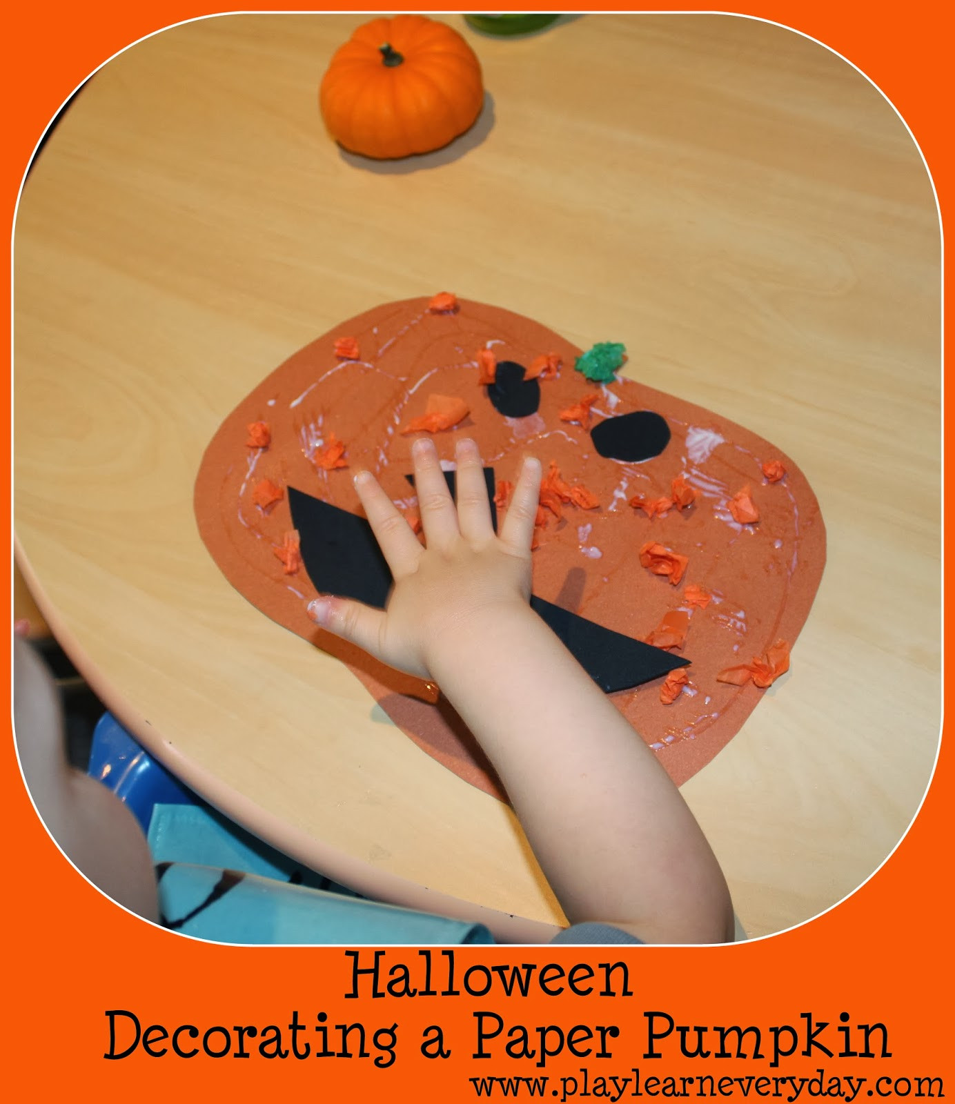 Decorate A Pumpkin On Paper Fresh Halloween Decorating A Paper Pumpkin Play and Learn Every Day