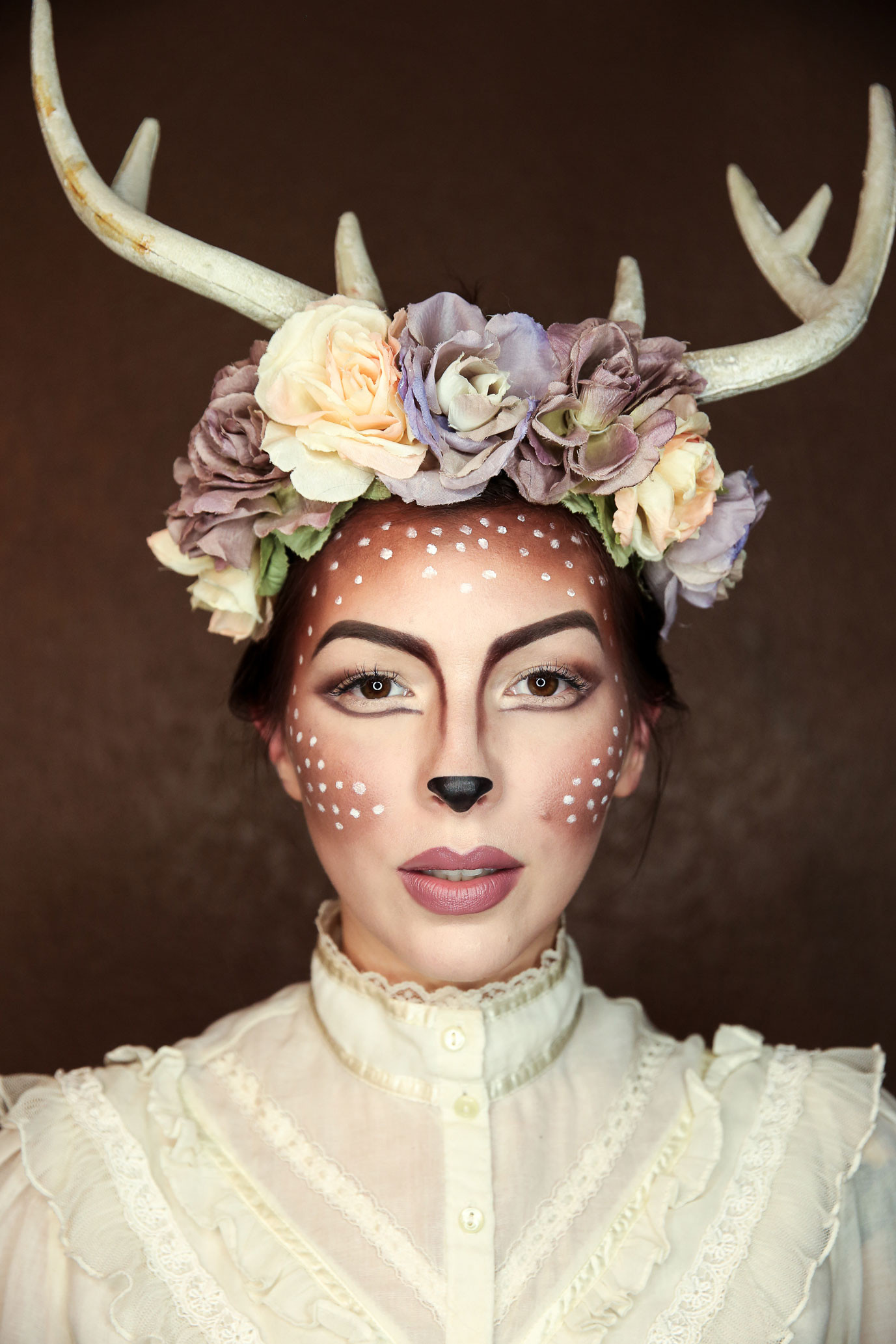 Deer Makeup Simple Awesome Easy Deer Makeup Tutorial You Mugeek Vidalondon