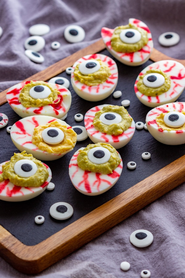 Deviled Egg Eyeballs Beautiful Eyeball Deviled Eggs Recipe Happy Foods Tube