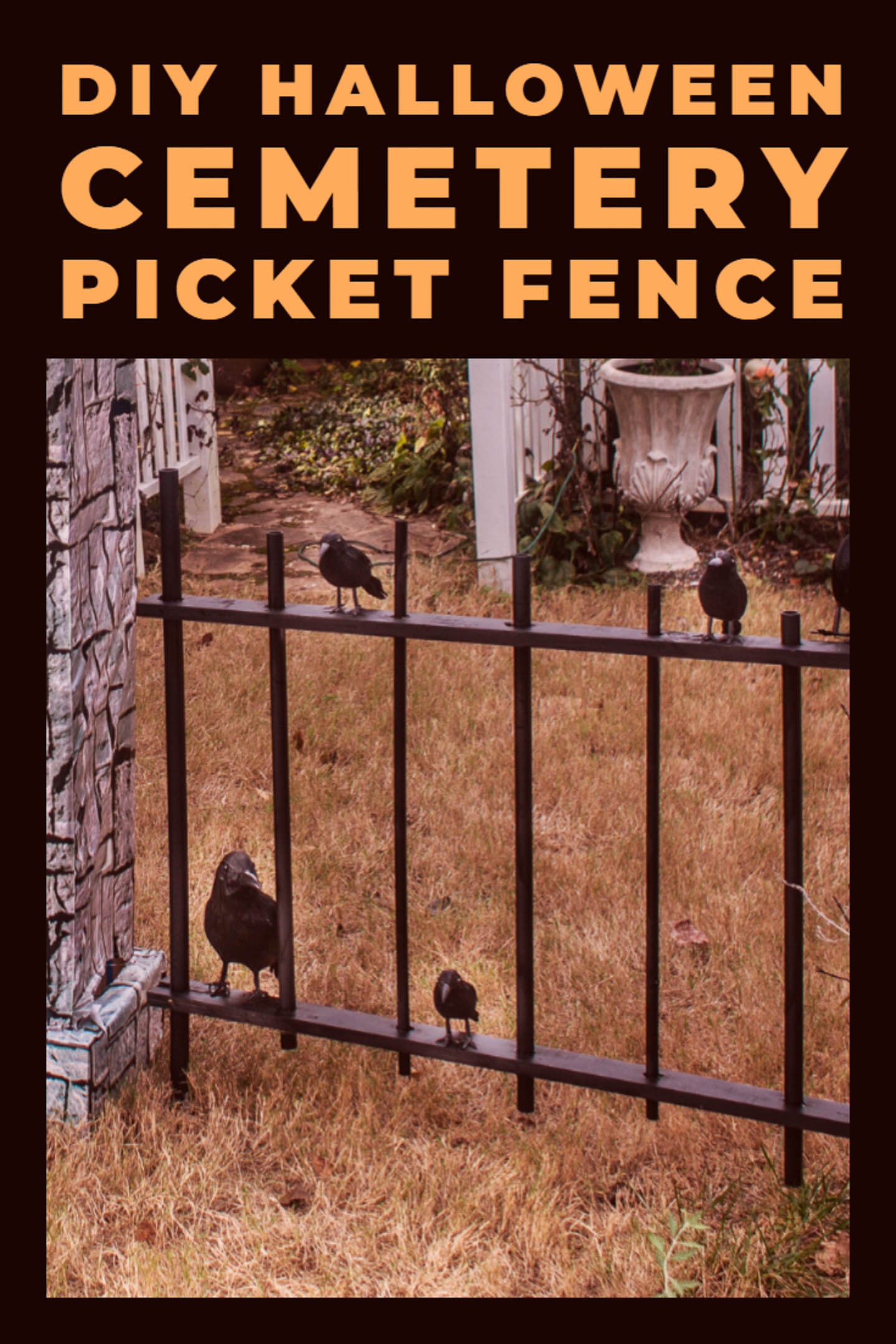 Diy Halloween Cemetery Fence Unique How to Make A Diy Halloween Cemetery Picket Fence Entertaining Diva