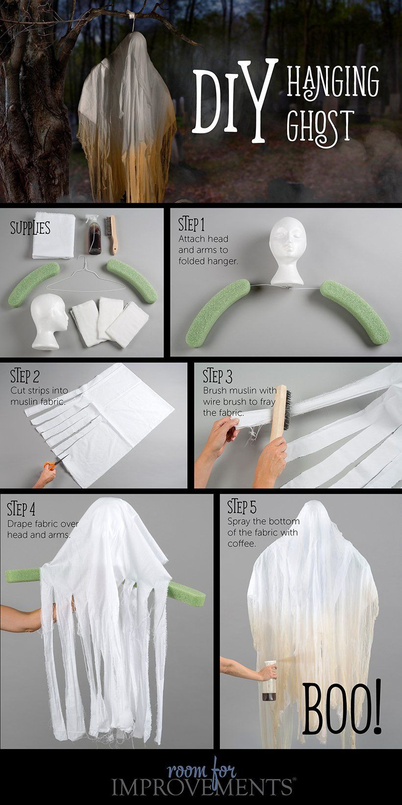 Diy Hanging Ghost Unique Find Out How to Make A Diy Hanging Ghost for Halloween Hang It Outside