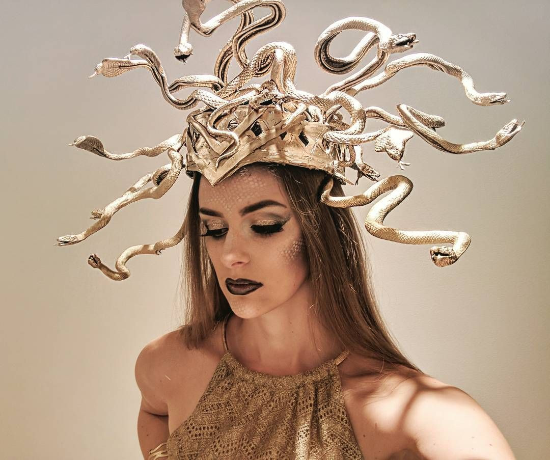 Diy Medusa Headpiece New Diy Medusa Headdress 🐍🐍🐍 Diy Medusa Halloween Halloweenmakeup