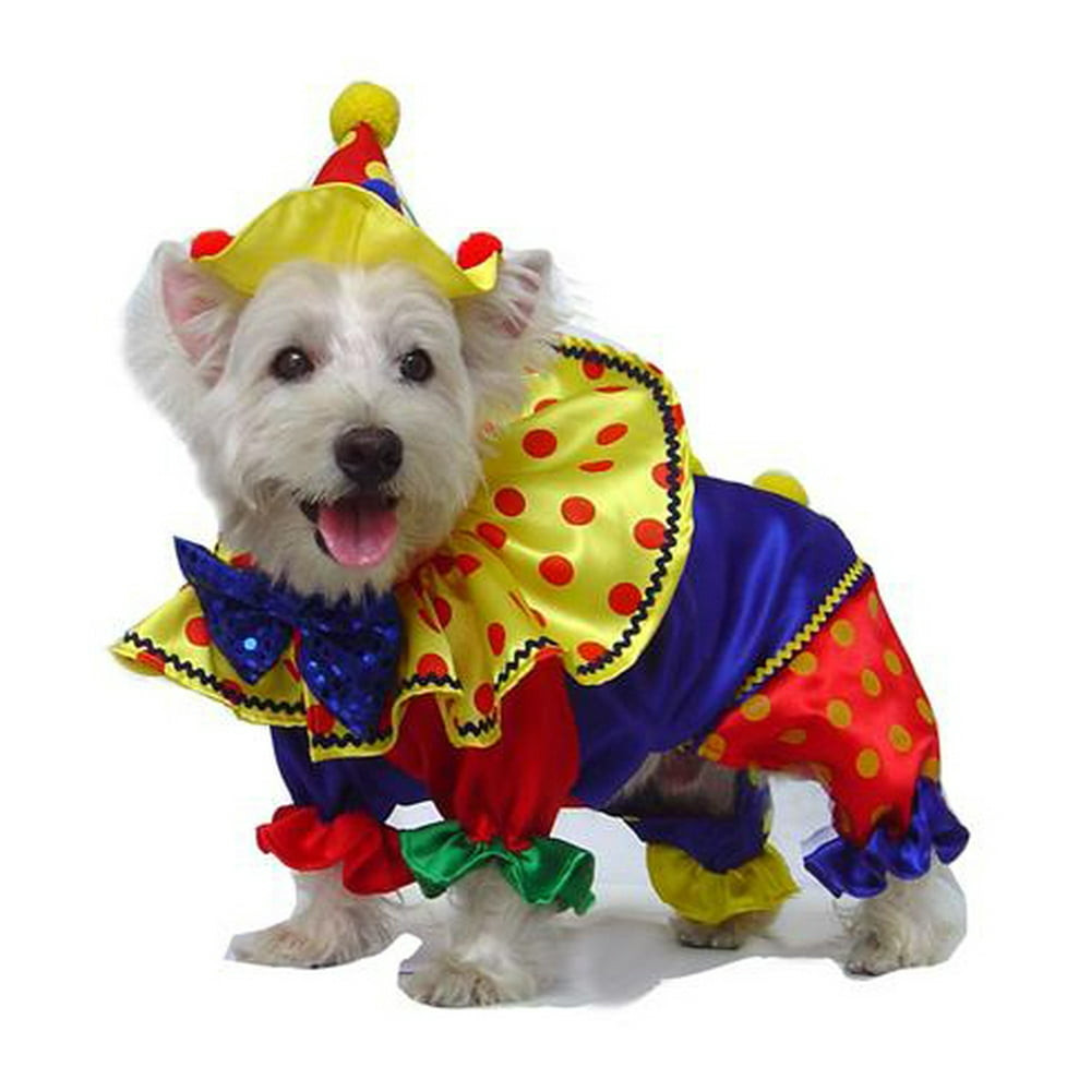 Dog Clown Costume Unique High Quality Dog Costume Shiny Clown Costumes Dogs as Colorful Circus