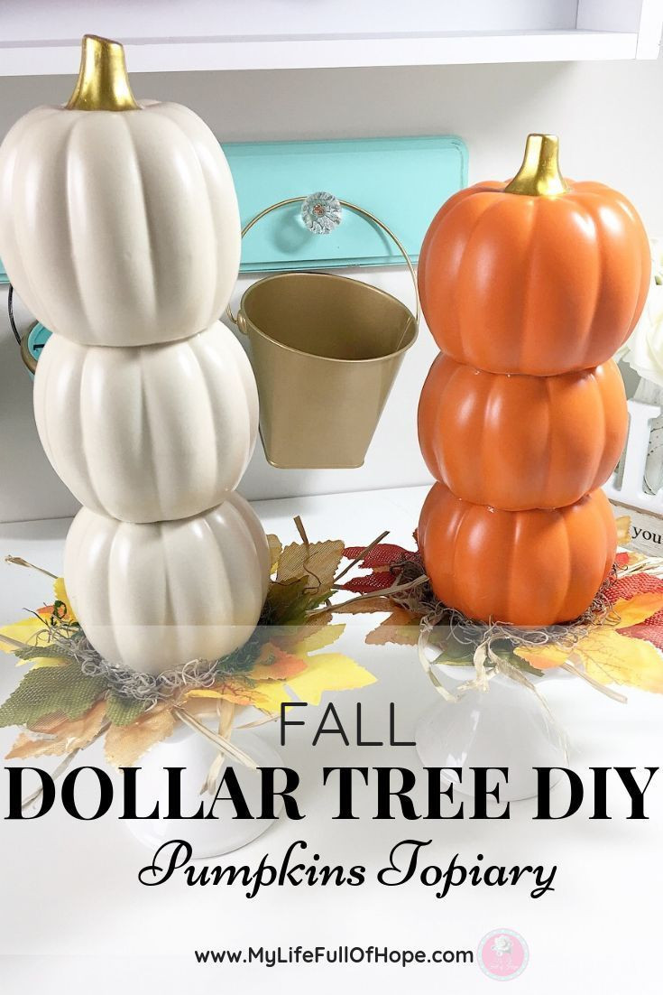 Dollar Tree Stackable Pumpkins Best Of Creating This Simple Diy Fall Dollar Tree Pumpkin topiary is A Great