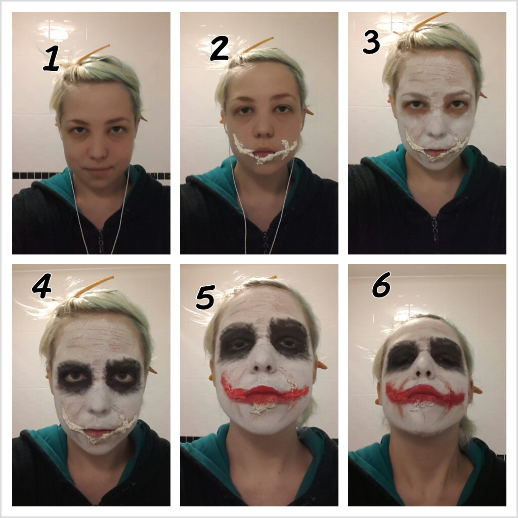 Easy Joker Makeup Beautiful Simple Joker Make Up Tutorial by Chartail On Deviantart