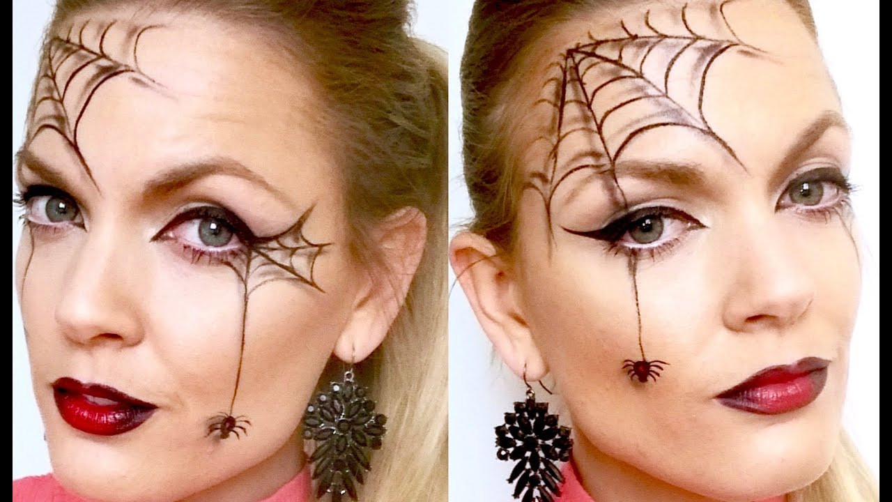 Easy Spider Web Makeup Best Of Quick and Easy Spider Web Halloween Makeup