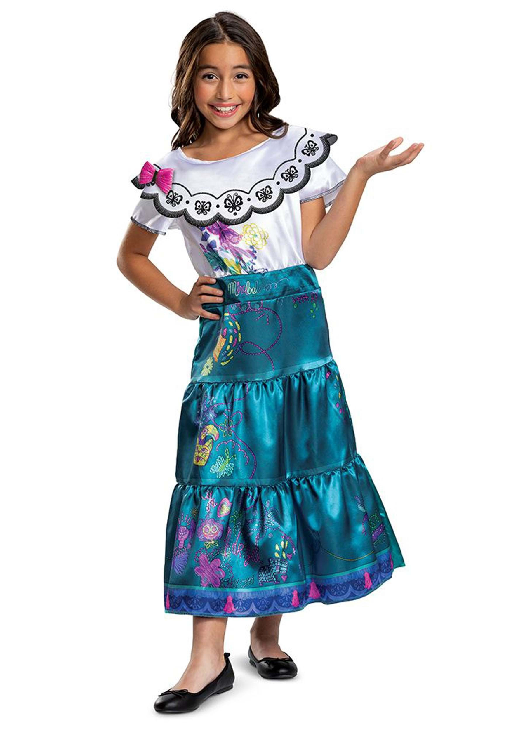 Encanto Halloween Costume Lovely Encanto Mirabel Classic Costume for Children