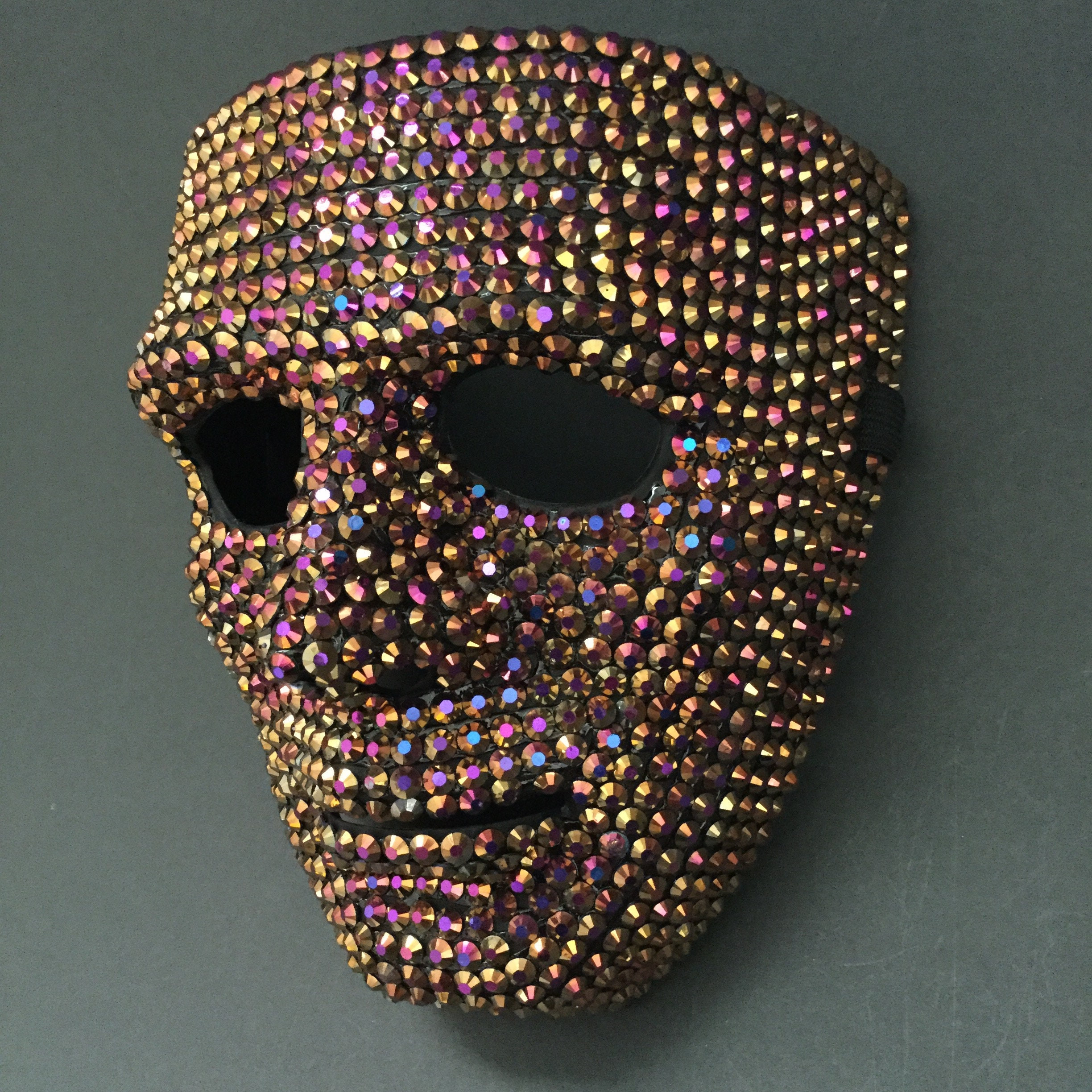 Face Halloween Mask Lovely Rhinestone Face Mask Full Face Halloween Mask with Crystal