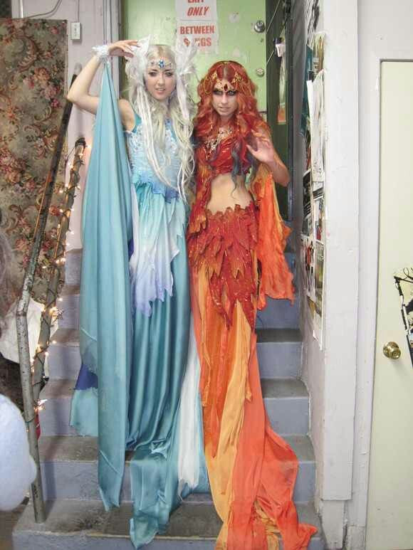 Fire and Ice Halloween Costumes Beautiful Ice and Fire Goddess