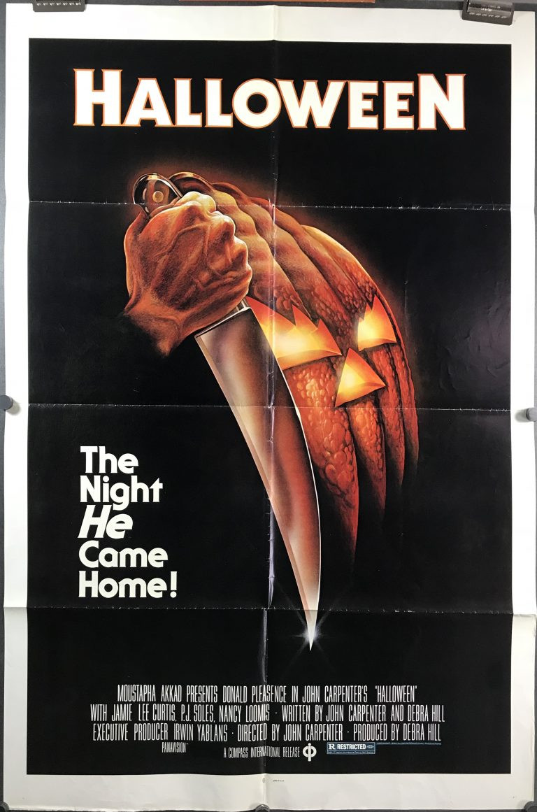 First Halloween Movie Lovely Halloween original Blue Ratings Box Horror Movie Poster Starring Jamie