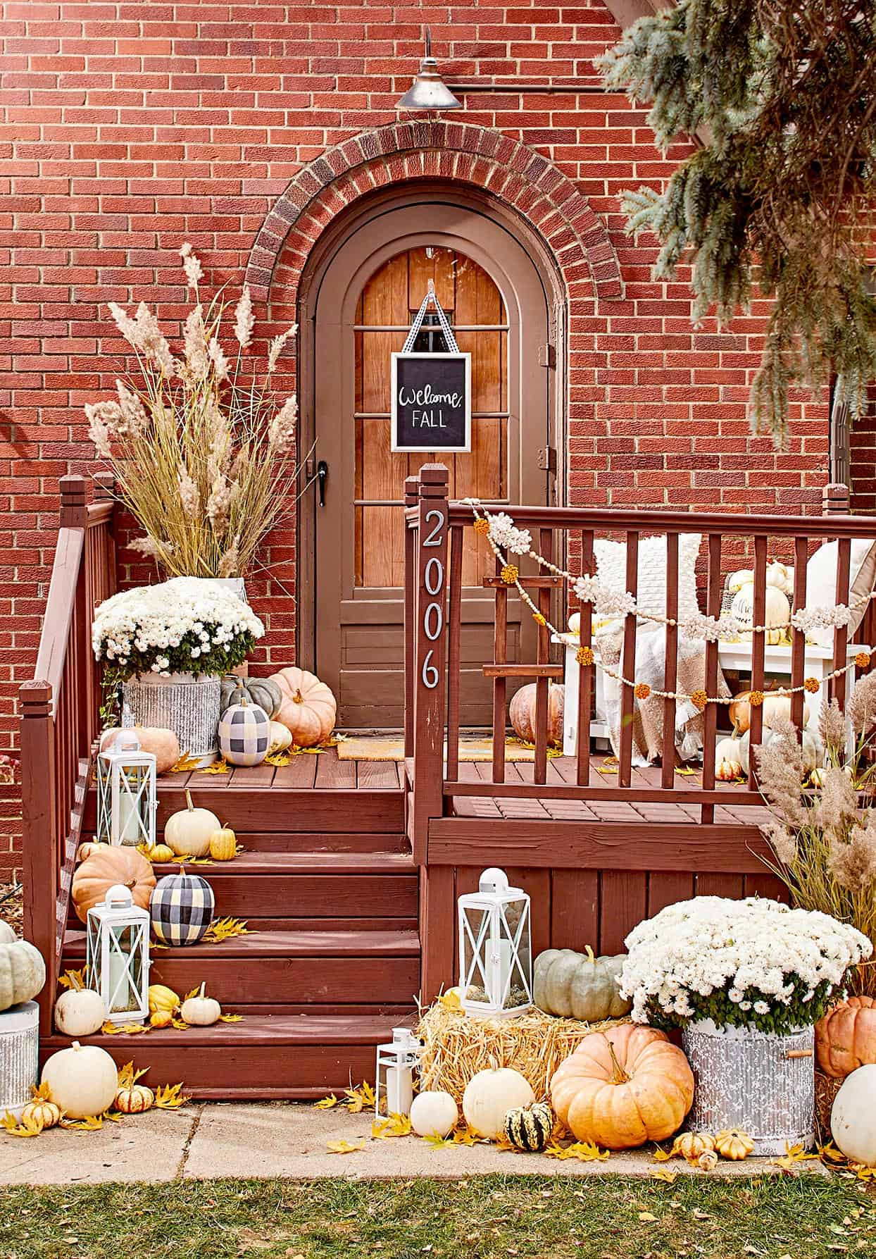 Front Porch Pumpkin Decor Best Of Updated Fall Porch Décor for 2020