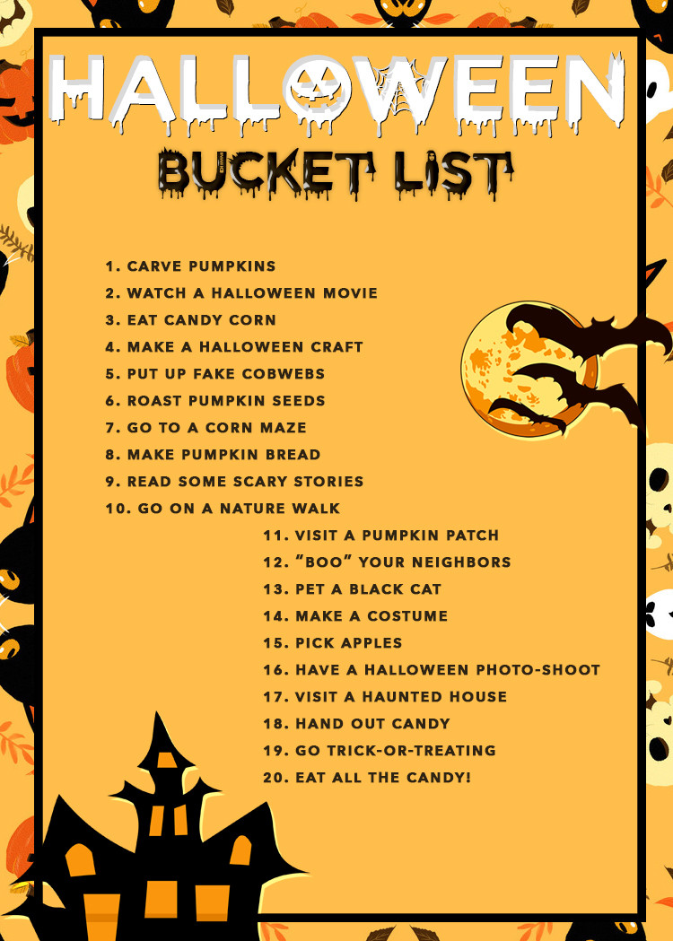 Fun Things to Do for Halloween Inspirational Halloween Bucket List 20 Fun Things to Do This Season