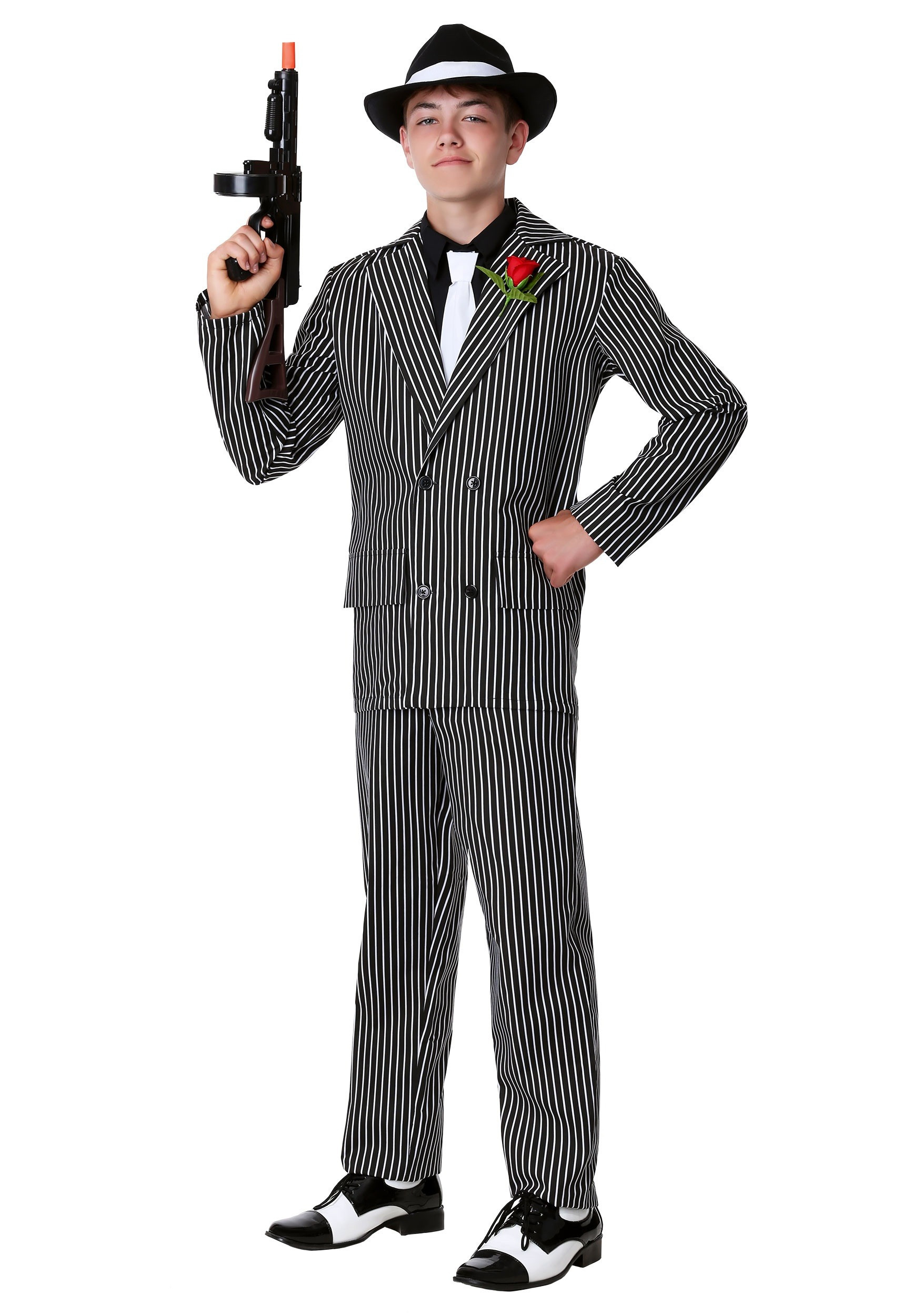 Gangster Halloween Costume New Teen Deluxe Gangster Costume