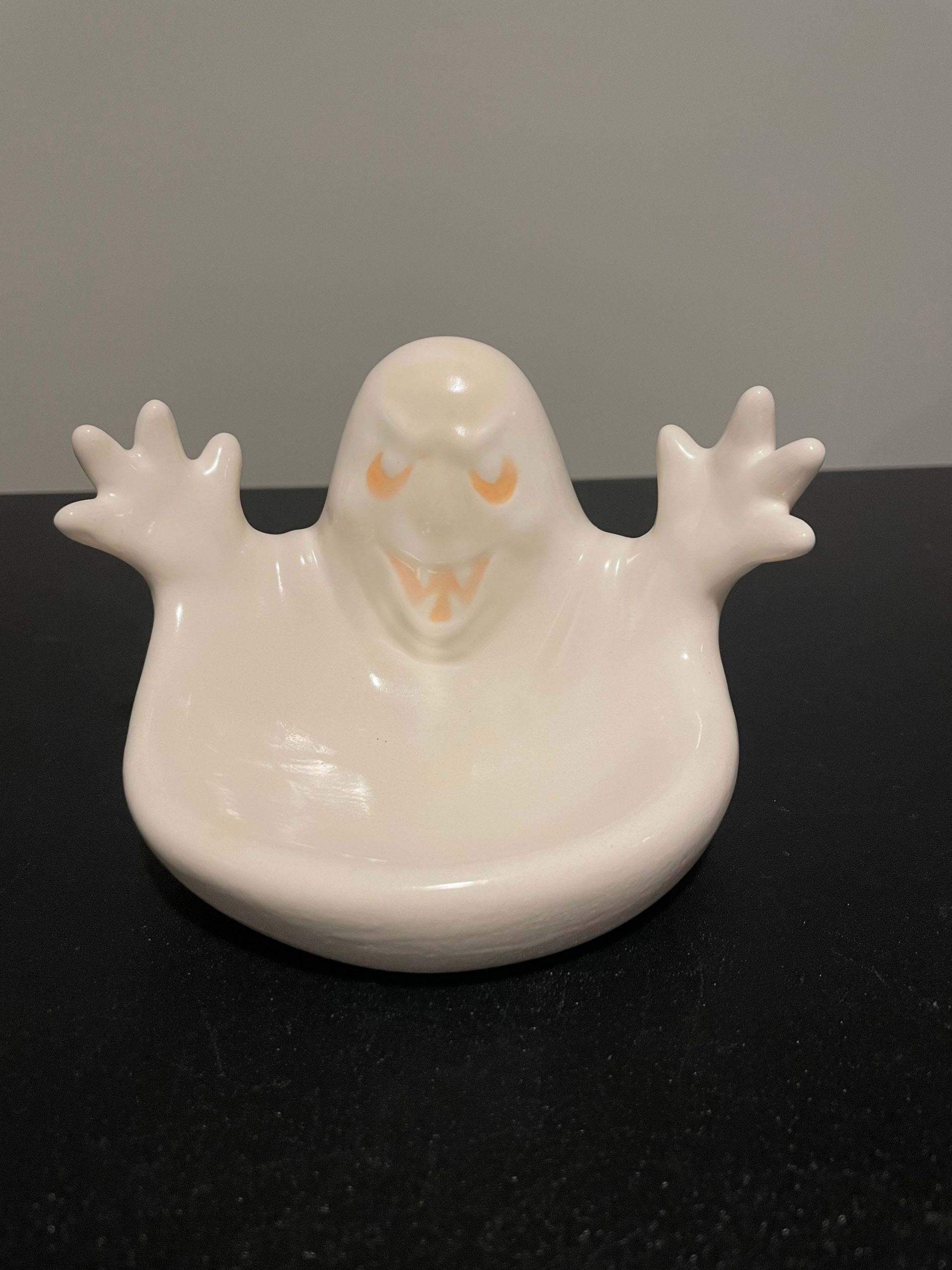 Ghost Candy Dish Elegant Halloween Decoration Ghost Candy Dish Ceramic Pottery