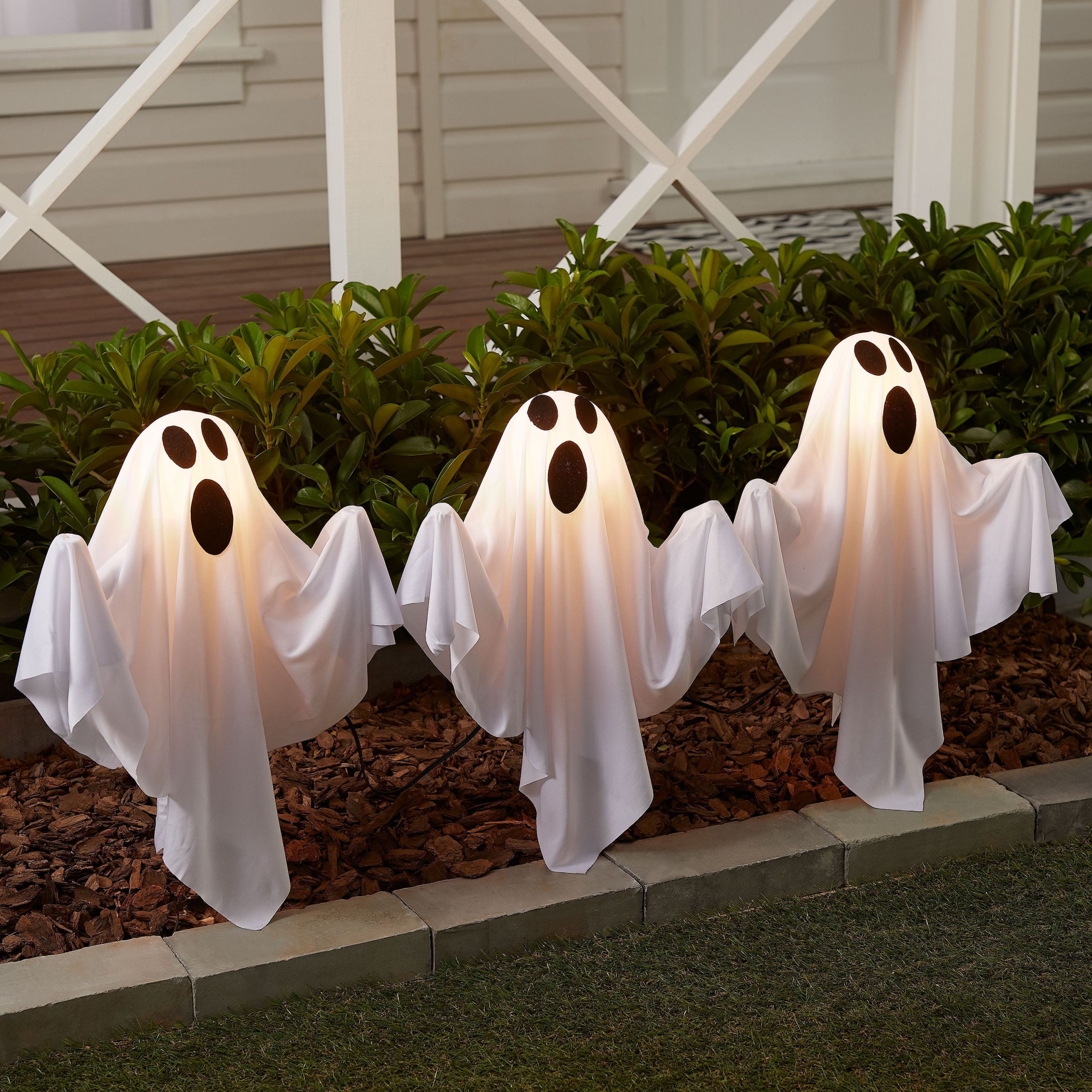 Ghost Decorations for Outside Fresh Way to Celebrate Light Up Ghost Lawn Stakes Outdoor Halloween Décor 5